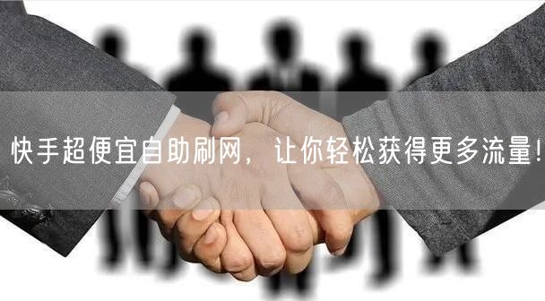 快手超便宜自助刷网，让你轻松获得更多流量！