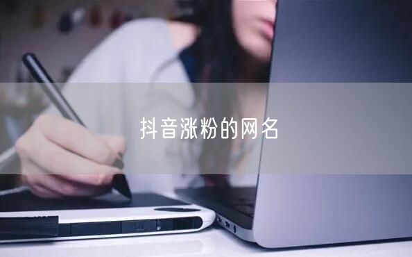 抖音涨粉的网名