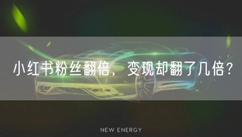 小红书粉丝翻倍，变现却翻了几倍？