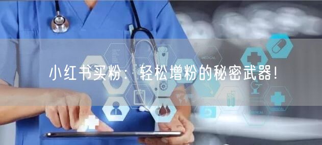 小红书买粉：轻松增粉的秘密武器！