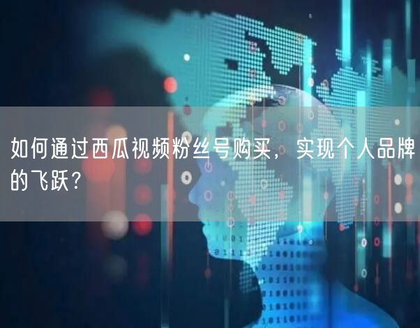 如何通过西瓜视频粉丝号购买，实现个人品牌的飞跃？