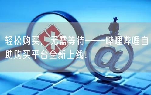 轻松购买，无需等待——哔哩哔哩自助购买平台全新上线！