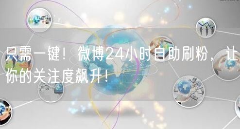 只需一键！微博24小时自助刷粉，让你的关注度飙升！