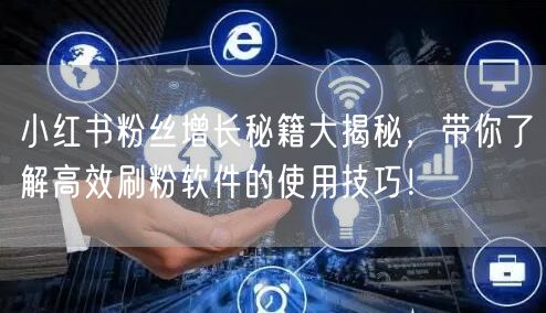 小红书粉丝增长秘籍大揭秘，带你了解高效刷粉软件的使用技巧！