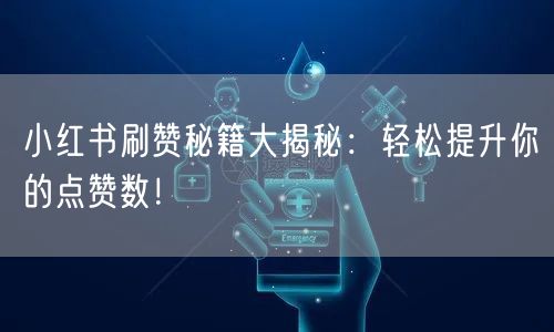 小红书刷赞秘籍大揭秘：轻松提升你的点赞数！