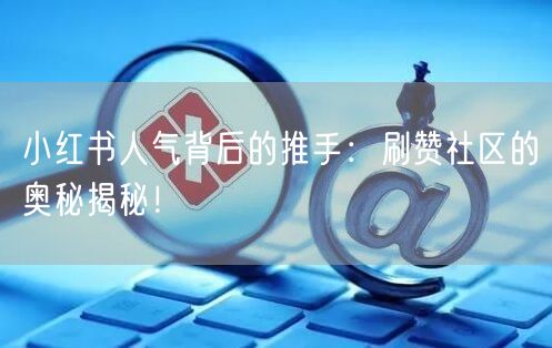 小红书人气背后的推手：刷赞社区的奥秘揭秘！