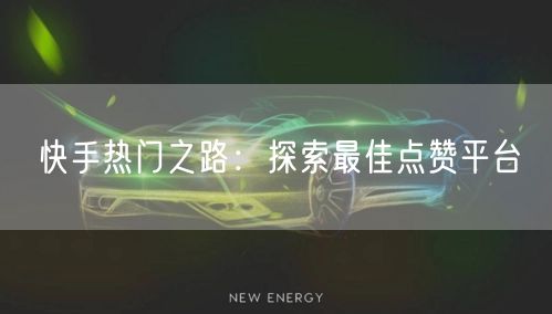 快手热门之路：探索最佳点赞平台