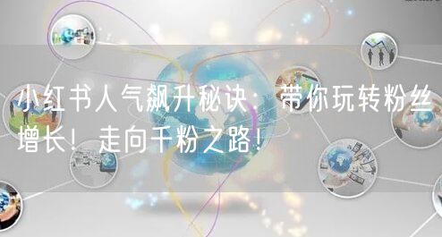 小红书人气飙升秘诀：带你玩转粉丝增长！走向千粉之路！