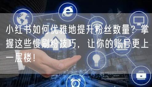 小红书如何优雅地提升粉丝数量？掌握这些慢刷粉技巧，让你的账号更上一层楼！