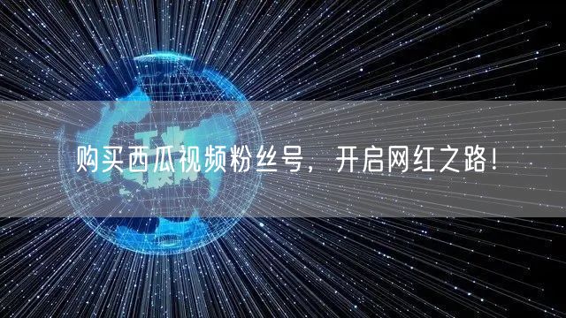 购买西瓜视频粉丝号，开启网红之路！