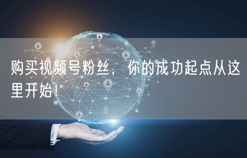 购买视频号粉丝，你的成功起点从这里开始！