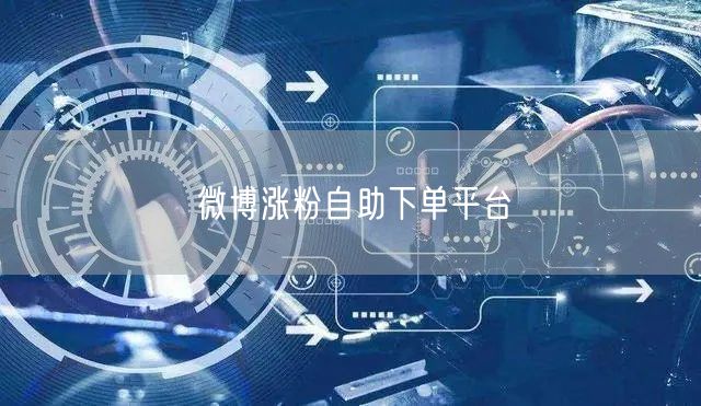 微博涨粉自助下单平台