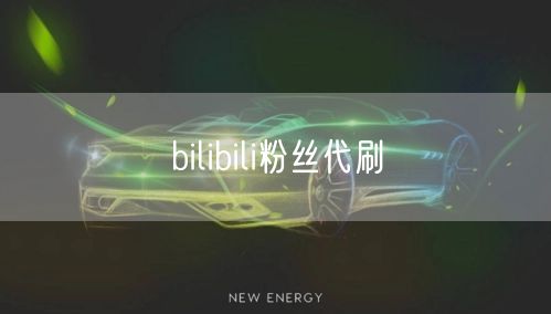 bilibili粉丝代刷