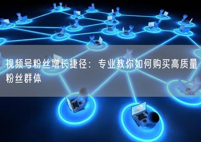 视频号粉丝增长捷径：专业教你如何购买高质量粉丝群体
