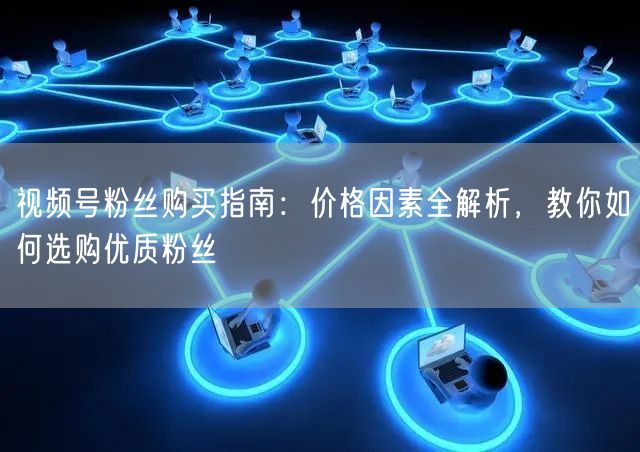 视频号粉丝购买指南：价格因素全解析，教你如何选购优质粉丝