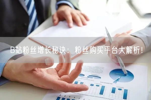 B站粉丝增长秘诀：粉丝购买平台大解析！