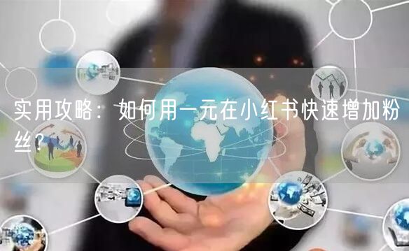 实用攻略：如何用一元在小红书快速增加粉丝？