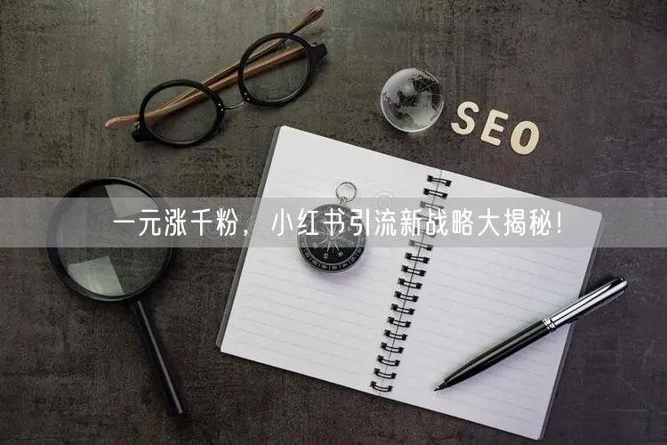 一元涨千粉，小红书引流新战略大揭秘！