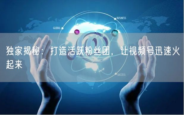 独家揭秘：打造活跃粉丝团，让视频号迅速火起来