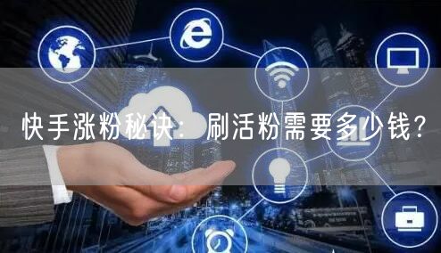 快手涨粉秘诀：刷活粉需要多少钱？