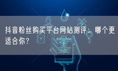 抖音粉丝购买平台网站测评：哪个更适合你？