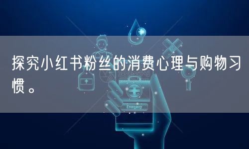 探究小红书粉丝的消费心理与购物习惯。
