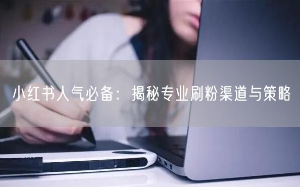小红书人气必备：揭秘专业刷粉渠道与策略