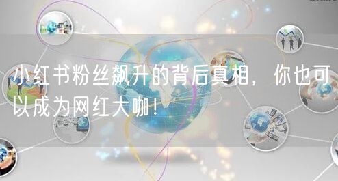 小红书粉丝飙升的背后真相，你也可以成为网红大咖！
