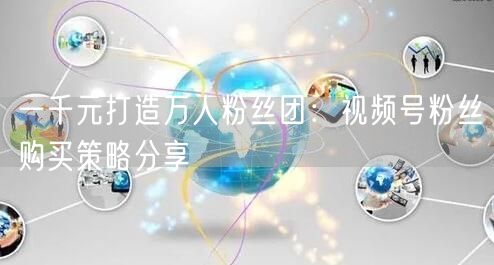 一千元打造万人粉丝团：视频号粉丝购买策略分享