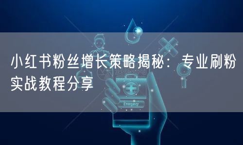 小红书粉丝增长策略揭秘：专业刷粉实战教程分享