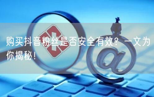 购买抖音粉丝是否安全有效？一文为你揭秘！