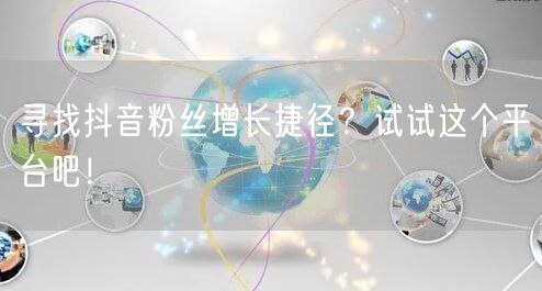 寻找抖音粉丝增长捷径？试试这个平台吧！