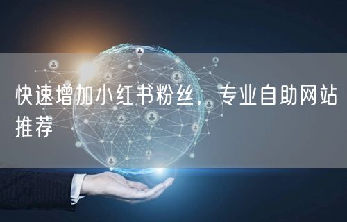 快速增加小红书粉丝，专业自助网站推荐