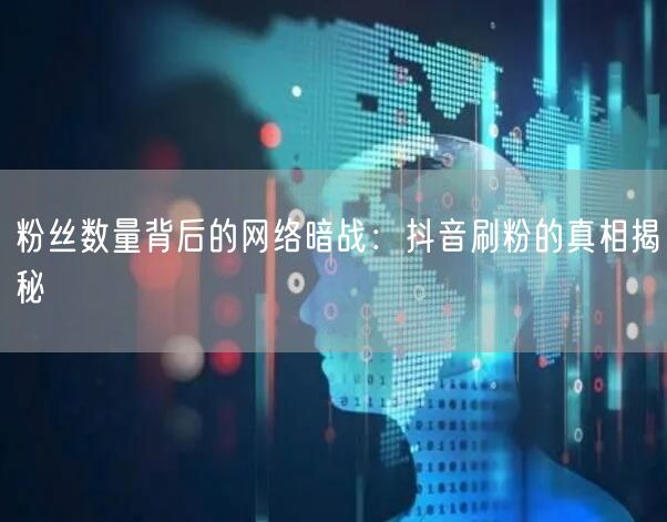 粉丝数量背后的网络暗战：抖音刷粉的真相揭秘