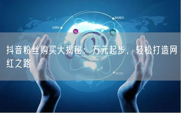 抖音粉丝购买大揭秘：万元起步，轻松打造网红之路