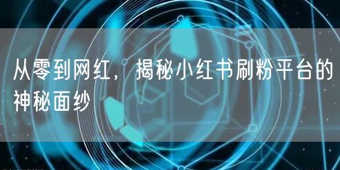 从零到网红，揭秘小红书刷粉平台的神秘面纱