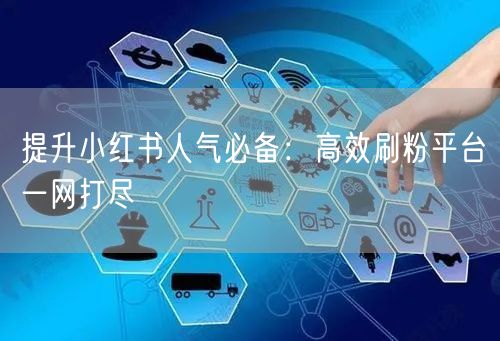 提升小红书人气必备：高效刷粉平台一网打尽