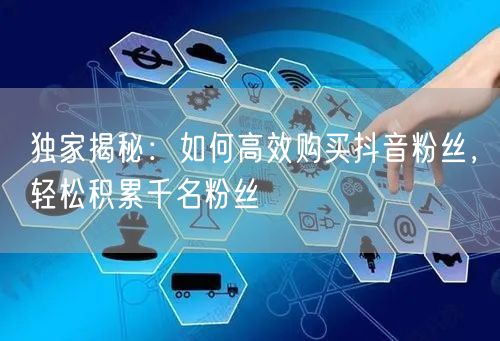 独家揭秘：如何高效购买抖音粉丝，轻松积累千名粉丝