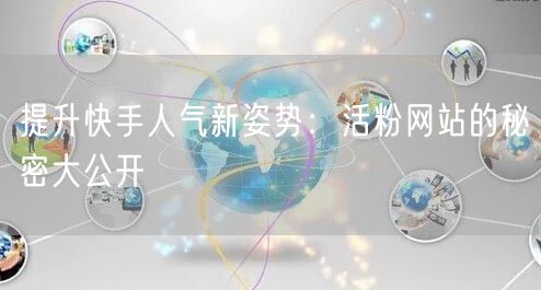 提升快手人气新姿势：活粉网站的秘密大公开