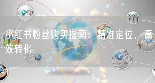 小红书粉丝购买指南：精准定位，高效转化