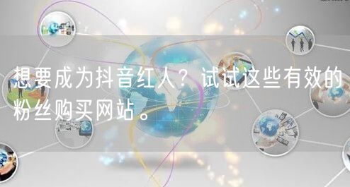 想要成为抖音红人？试试这些有效的粉丝购买网站。