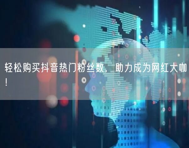 轻松购买抖音热门粉丝数，助力成为网红大咖！