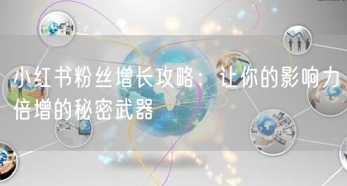 小红书粉丝增长攻略：让你的影响力倍增的秘密武器