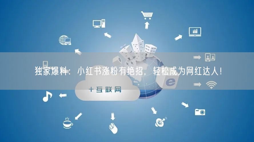 独家爆料：小红书涨粉有绝招，轻松成为网红达人！