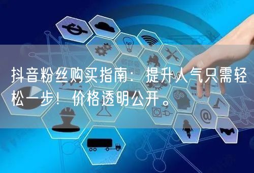 抖音粉丝购买指南：提升人气只需轻松一步！价格透明公开。