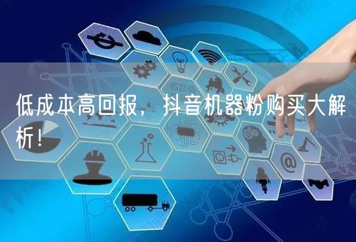 低成本高回报，抖音机器粉购买大解析！