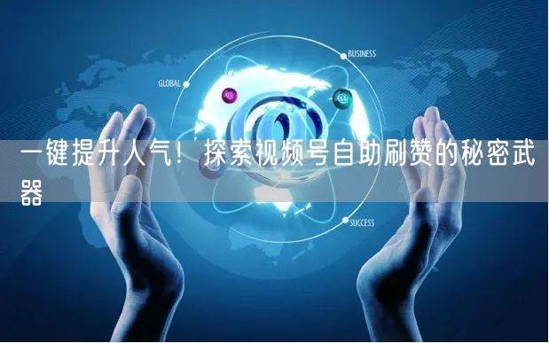一键提升人气!探索视频号自助刷赞的秘密武器